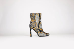 Square-toe Metallic Boot