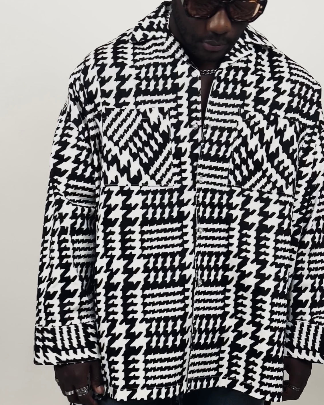 Houndstooth Overshirt