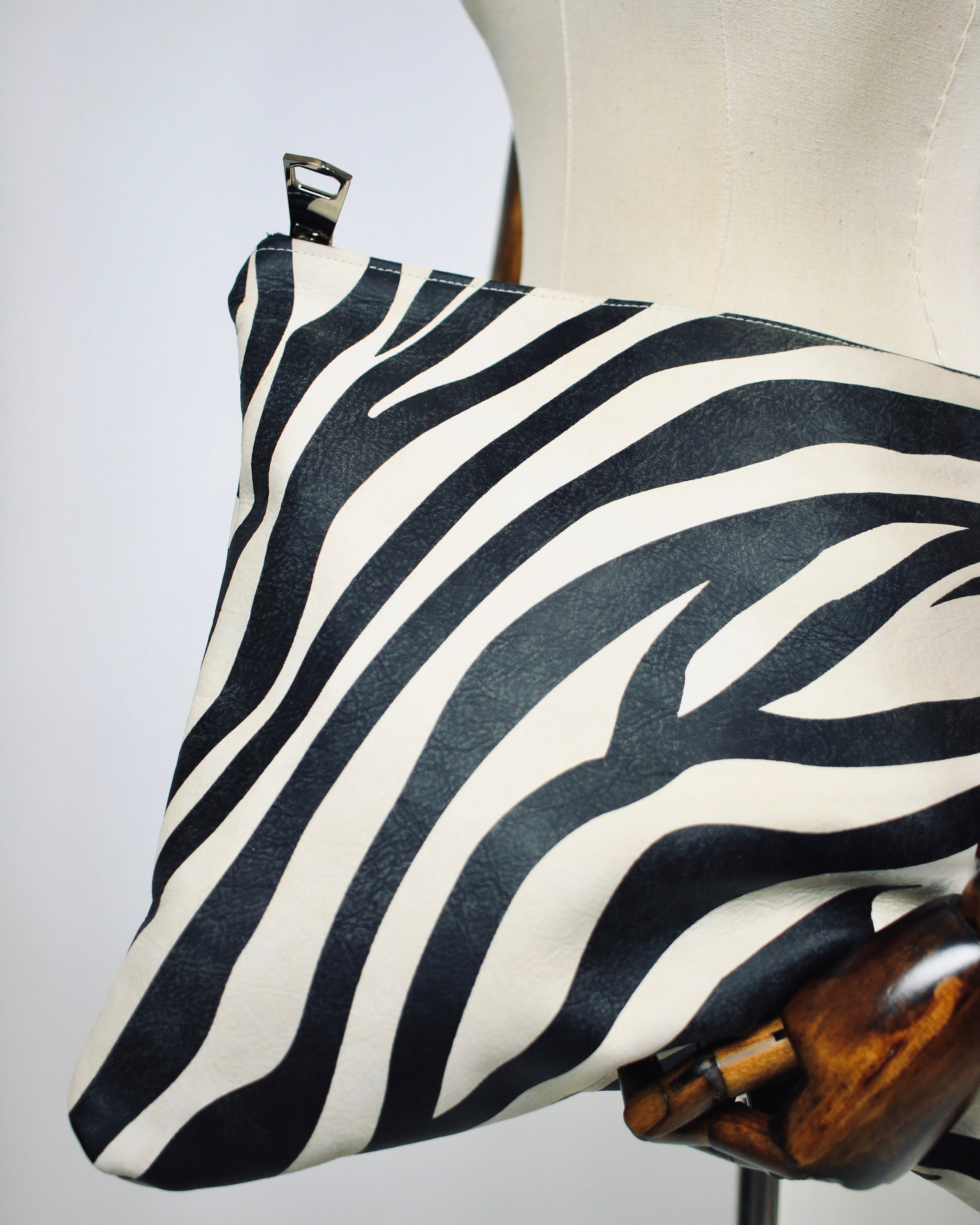 Oversized Zebra Clutch